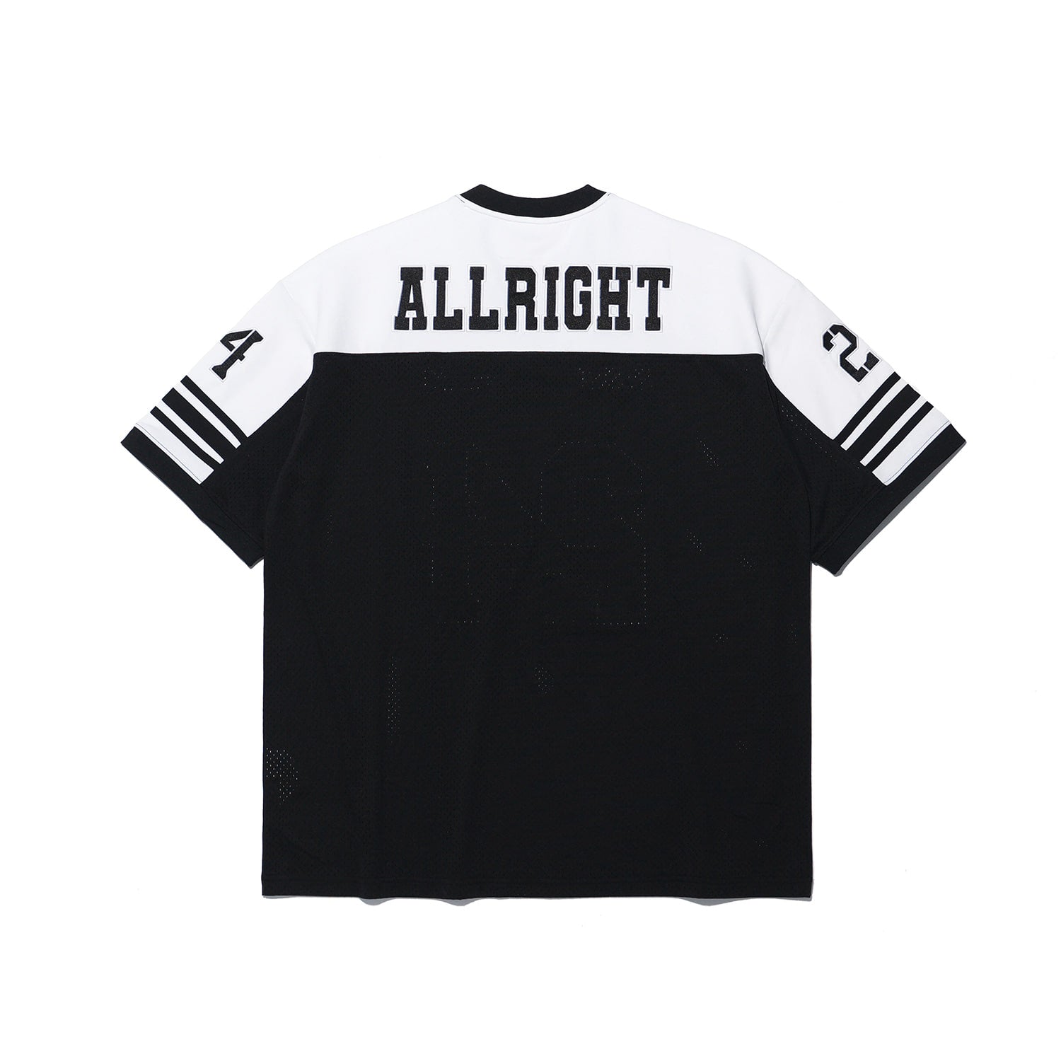 All Right Globe Rugby Jersey (Black/White)