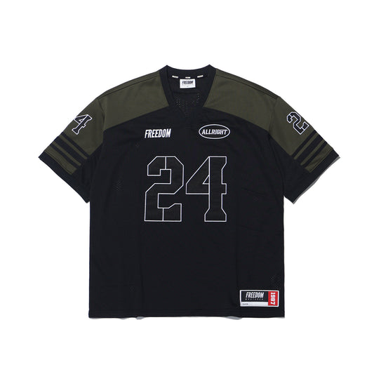 All Right Globe Rugby Jersey (Black/Olive)