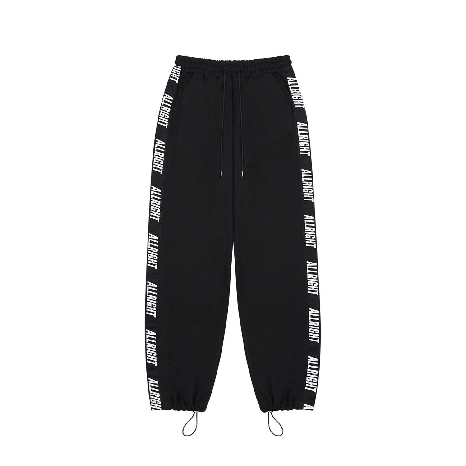 ALLRIGHT Lettering Sweat Pants (Black)