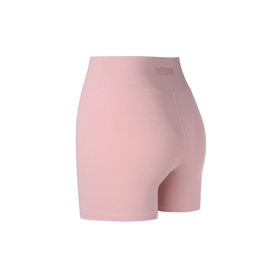 Women's Freedom Small Logo Biker Shorts (Pink)
