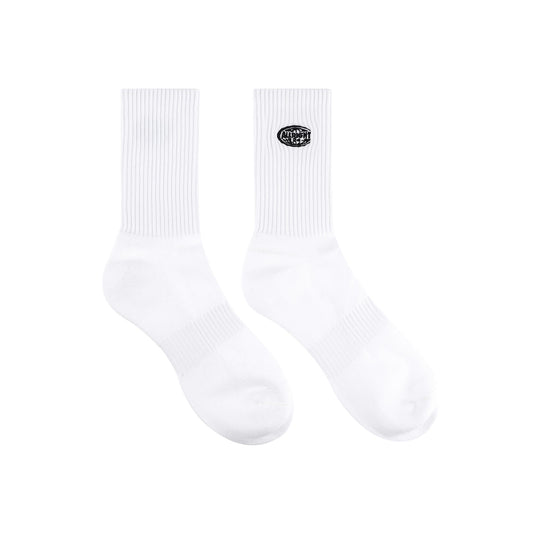 All Right Signature Patch Socks (White)