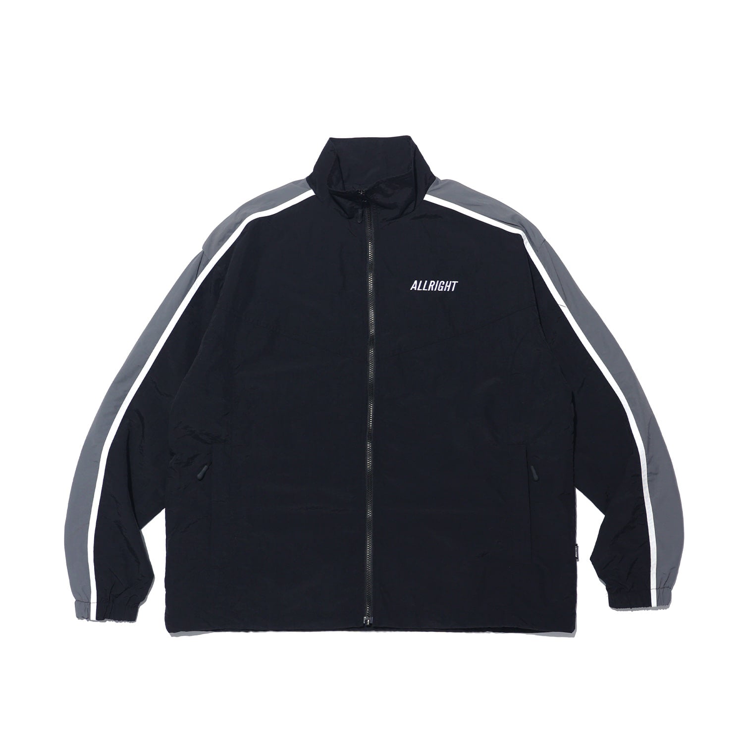 ALLRIGHT Sideline Windbreaker Jacket (Black)