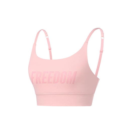 Women's Freedom Big Logo Bra Top (Pink)