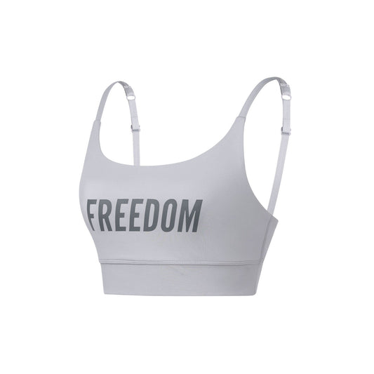 Women's Freedom Big Logo Bra Top (Gray)