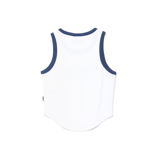 Women's Logo Ringer Sleeveless (White)