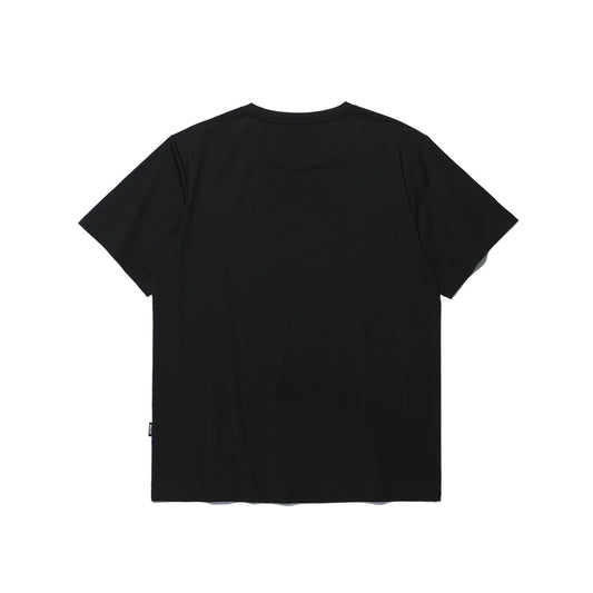 Square Mesh Muscle Fit T-shirt (Black)