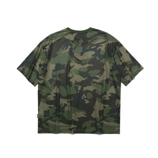 Freedom Logo Mesh Oversized T-shirt (Deep Camo)