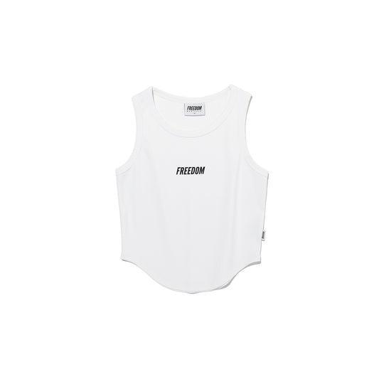 Women's Small Logo Sleeveless (White)