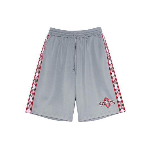 Olympia Lettering Bermuda Shorts (Grey)