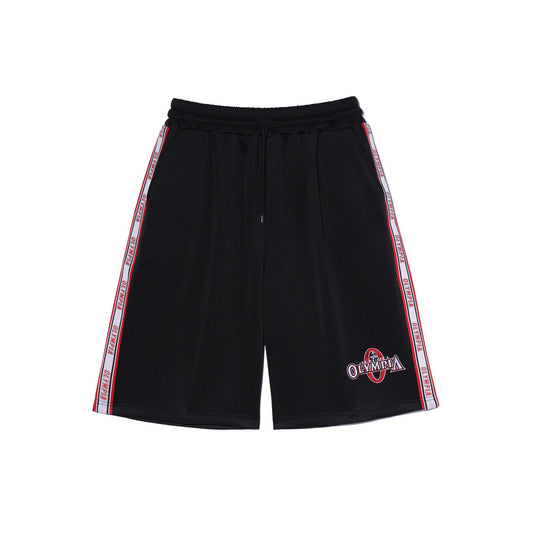 Olympia Lettering Bermuda Shorts (Black)