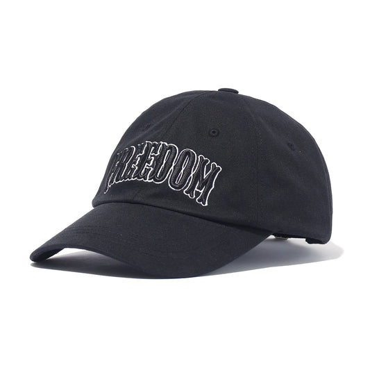 Arch Embossed Lettering Ball Cap (Black)