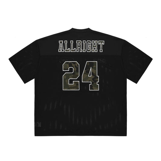 ALLRIGHT camo Mesh Rugby Jersey (Black)