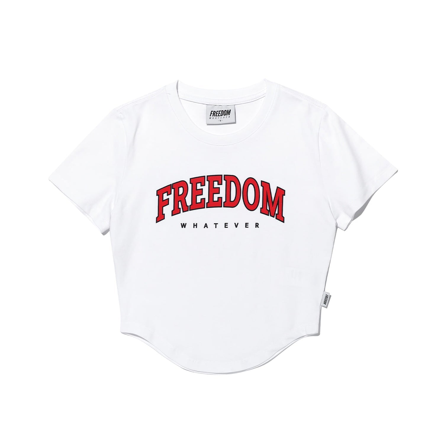 Freedom Arch Logo Crop T-Shirts (White)