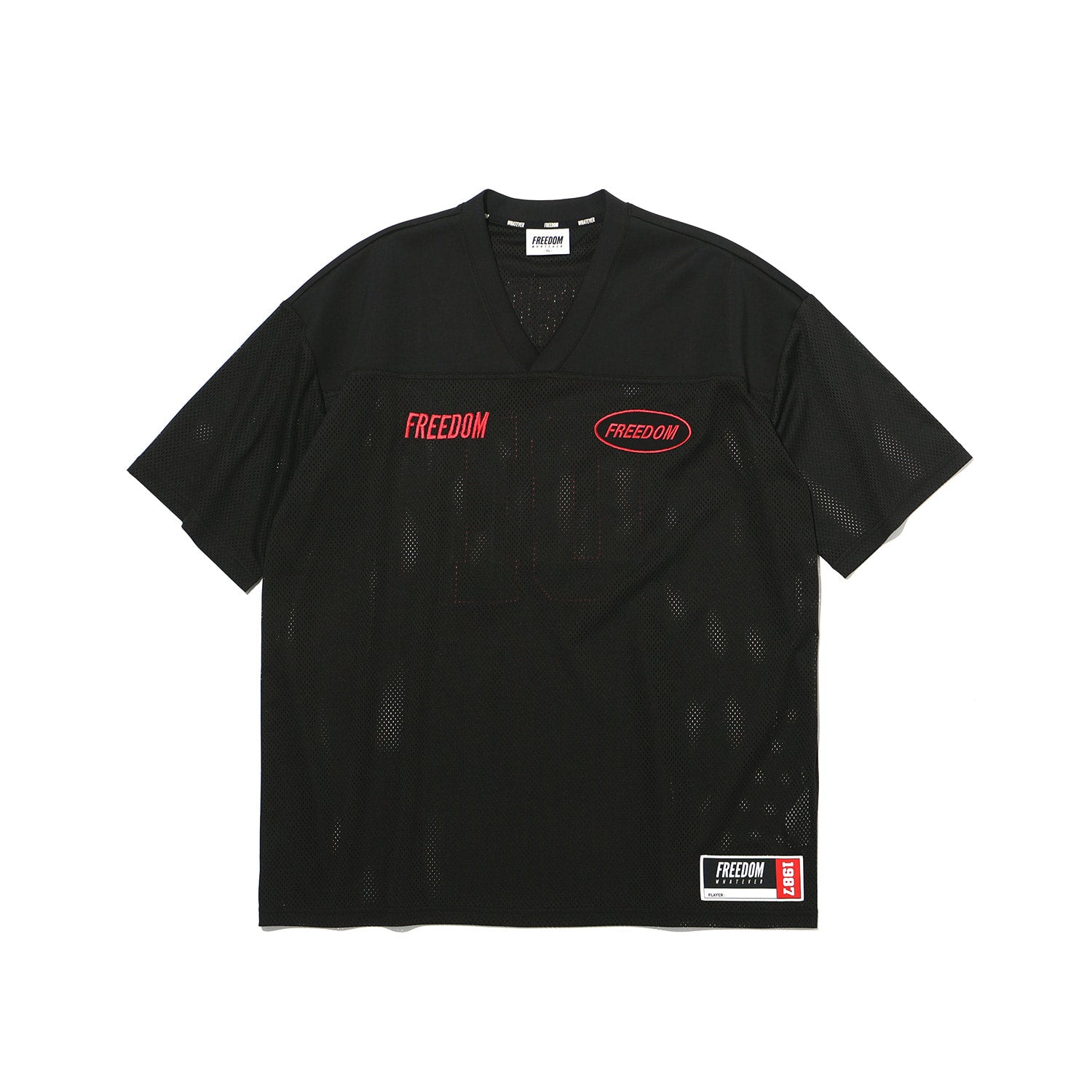 Freedom Mesh Rugby Jersey (Black/Red) – Freedom Whatever SG