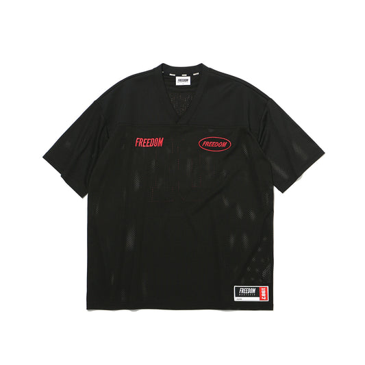 Freedom Mesh Rugby Jersey (Black/Red)
