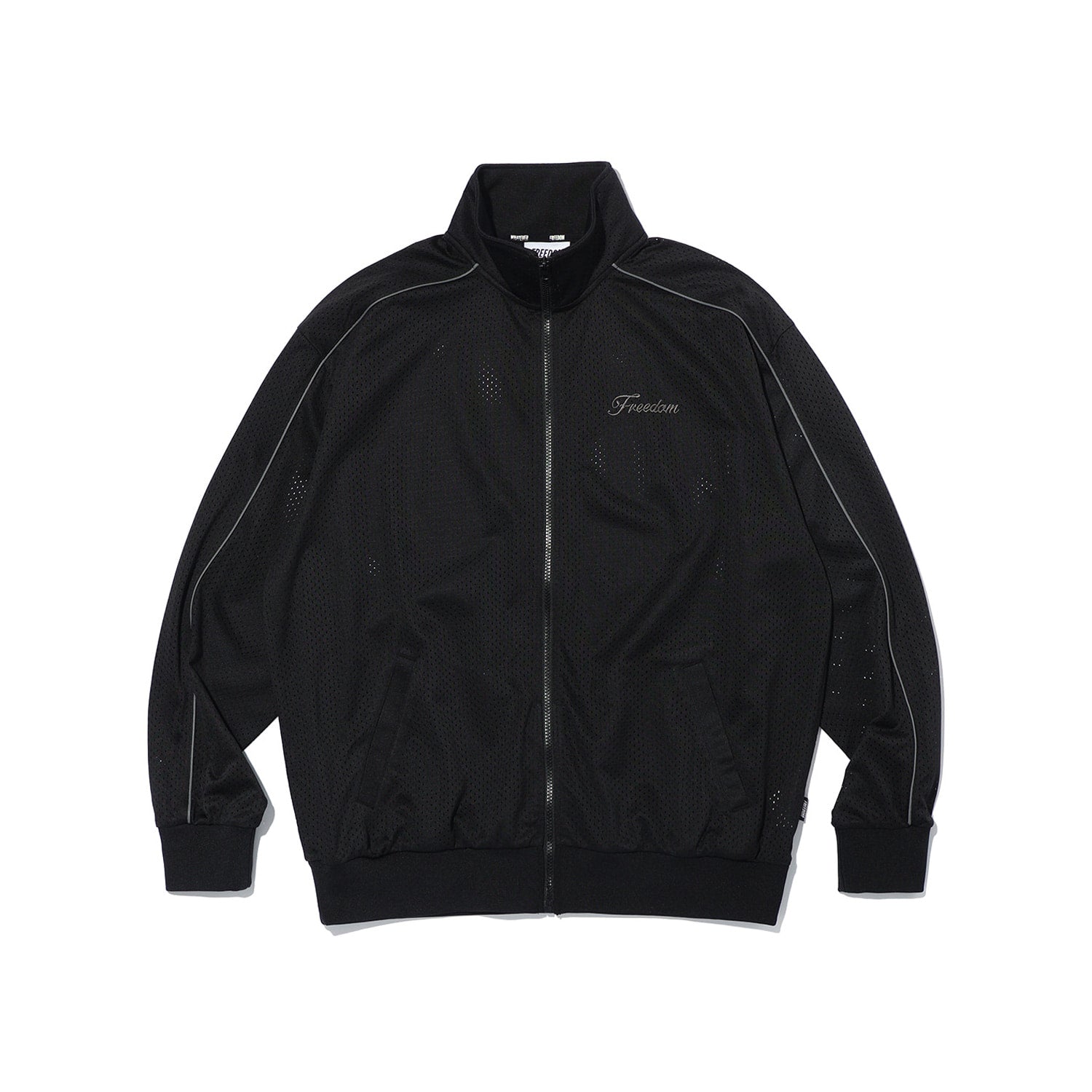 Entire Mesh Collar Jacket (Black)