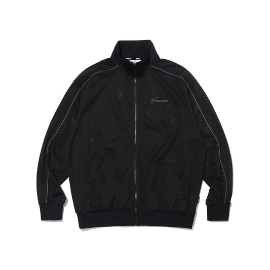 Entire Mesh Collar Jacket (Black)