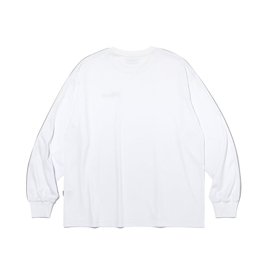 Sideline Mesh Long Sleeve (White)