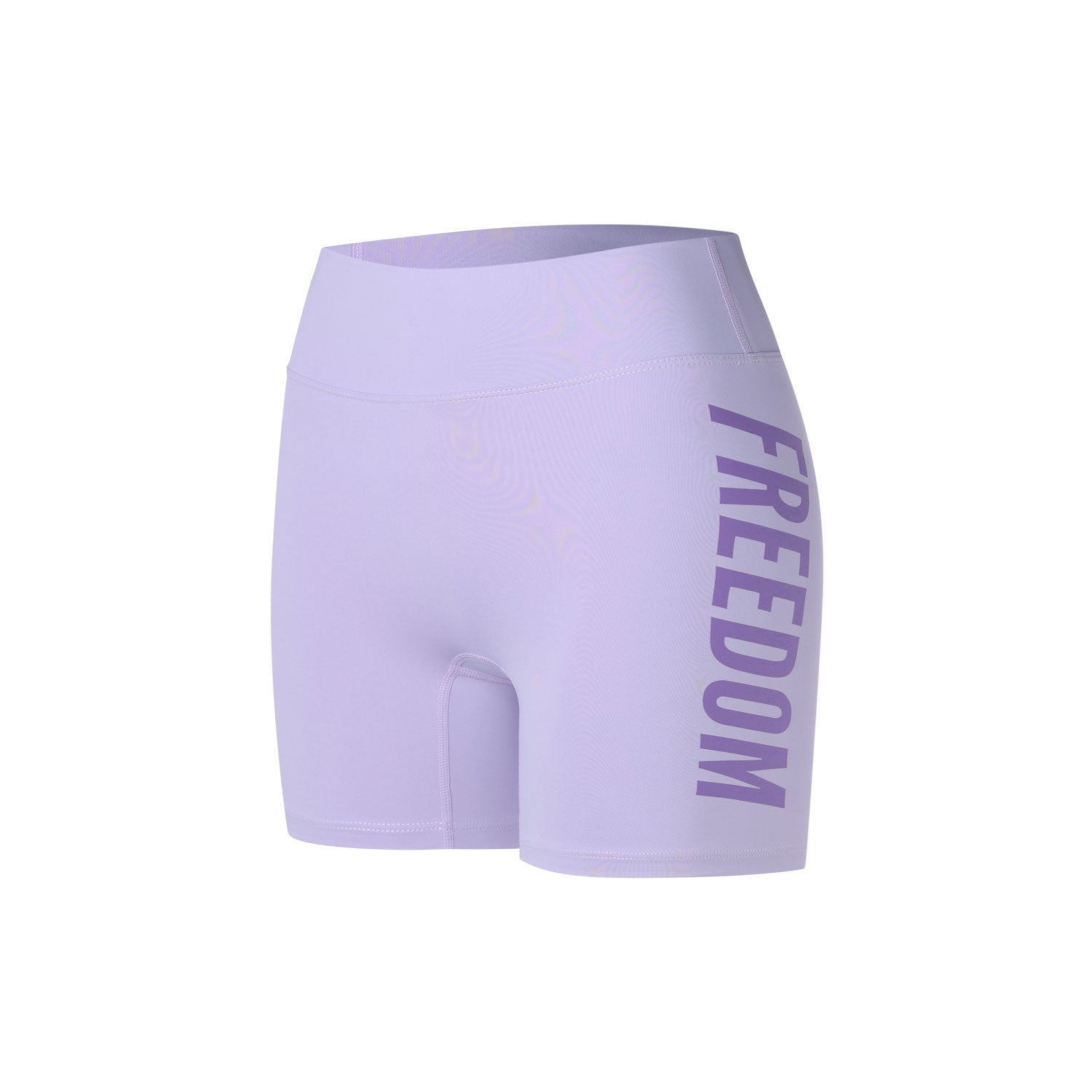 Women's Freedom Big Logo Biker Shorts (Purple)