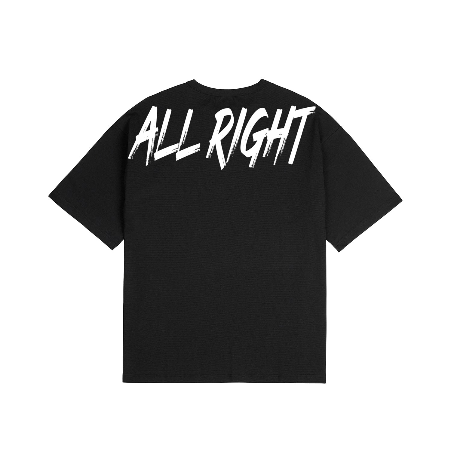 ALLRIGHT Back Printing Oversized Fit T-Shirt (Black)
