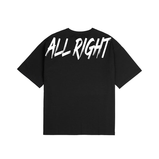 ALLRIGHT back printing overFit T-shirt (black)
