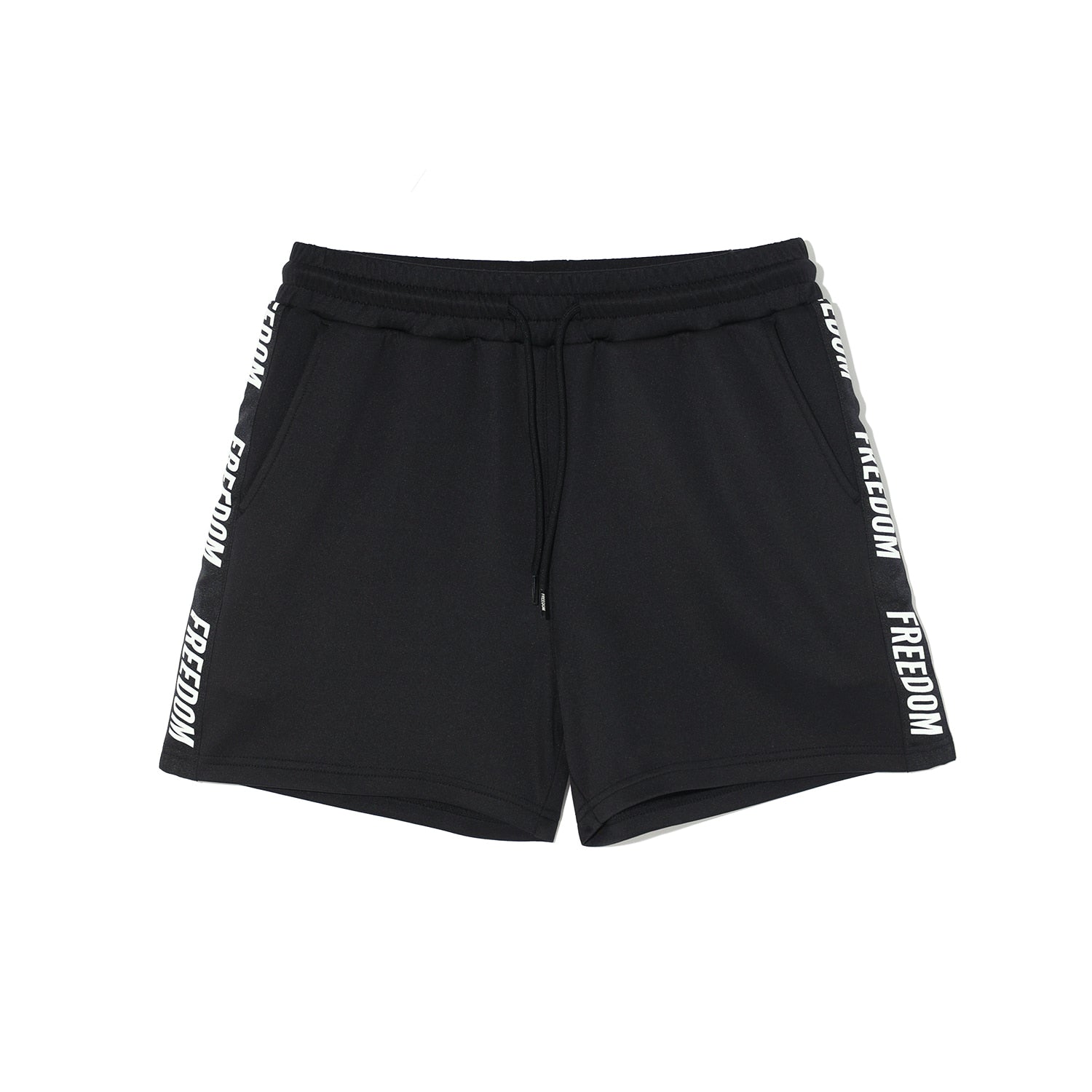 Women's Freedom Lettering Shorts (Black)