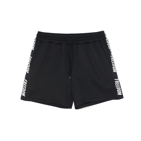 Women's Freedom Lettering Shorts (Black)