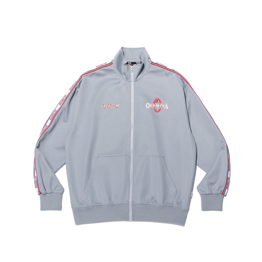 Olympia Lettering Jersey Jacket (Grey)