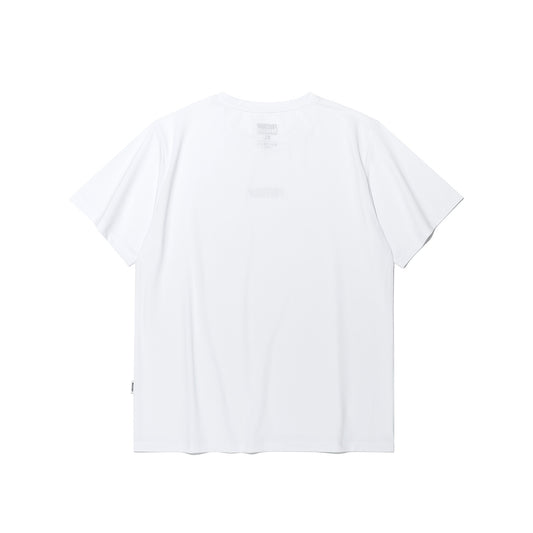 Square Mesh Muscle Fit T-shirt (White)