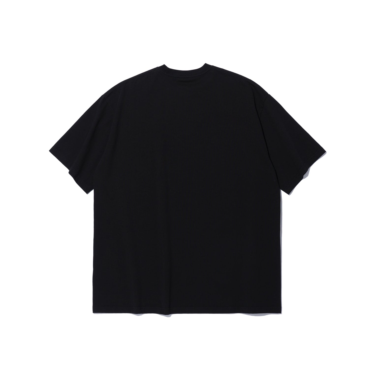 Side Chest Man Print T-Shirt (Black)