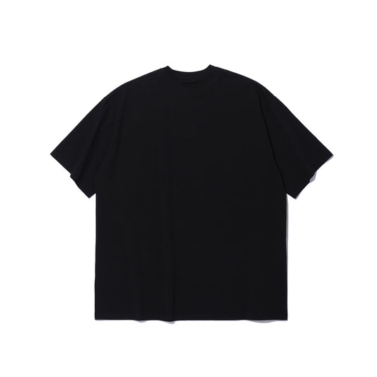 Side Chest Man Print T-Shirt (Black)