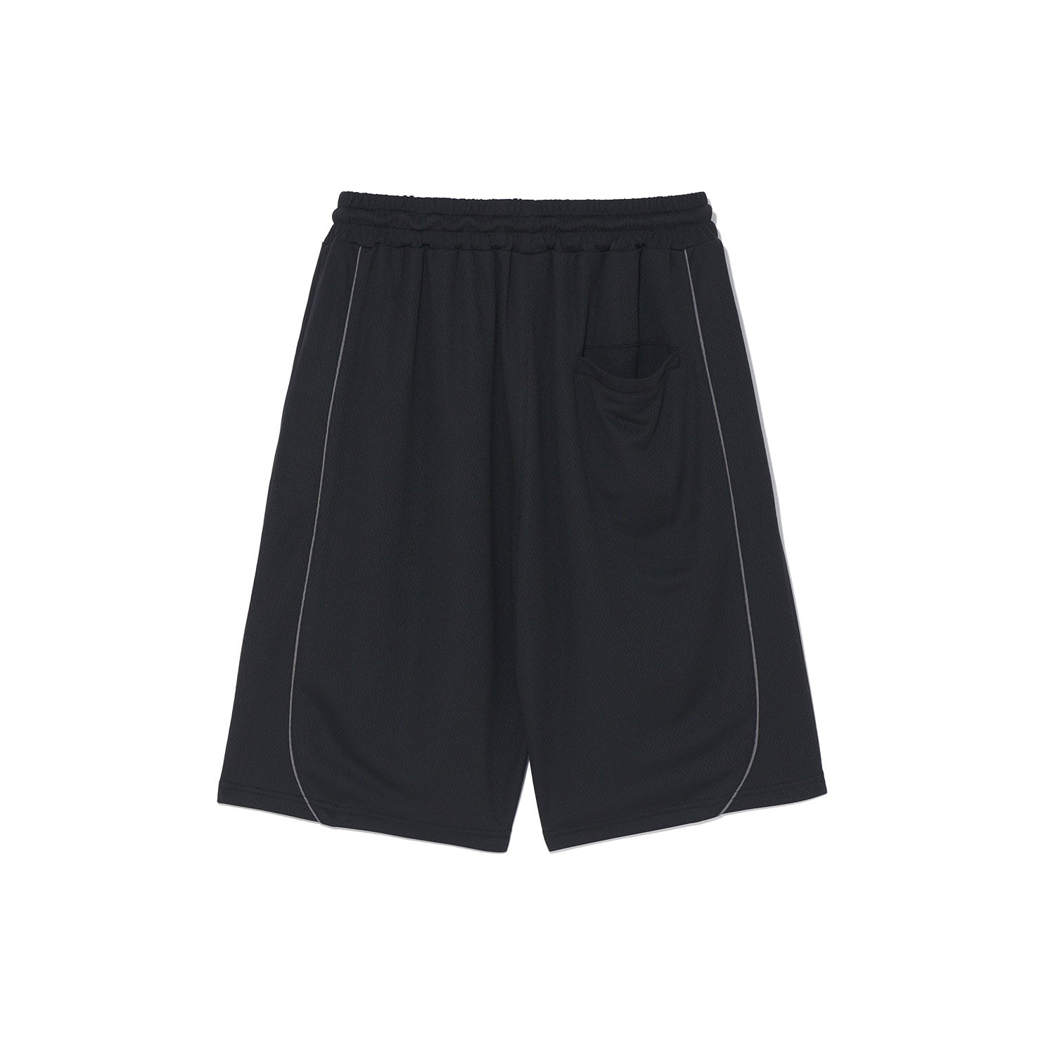 Air Mesh Split Bermuda Shorts (Black)
