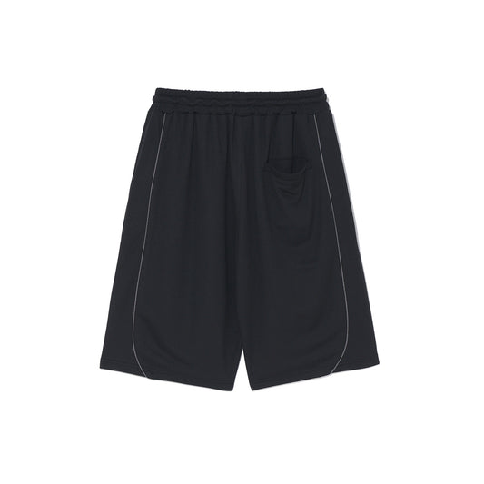 Air Mesh Split Bermuda Shorts (Black)