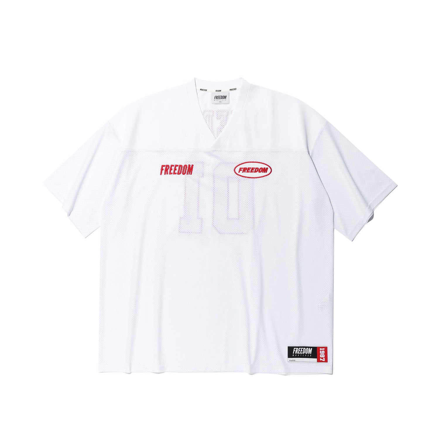 FREEDOM Mesh Rugby Jersey (White)