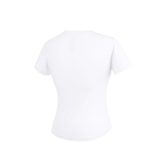 Essential Curved Crop Tee (White)