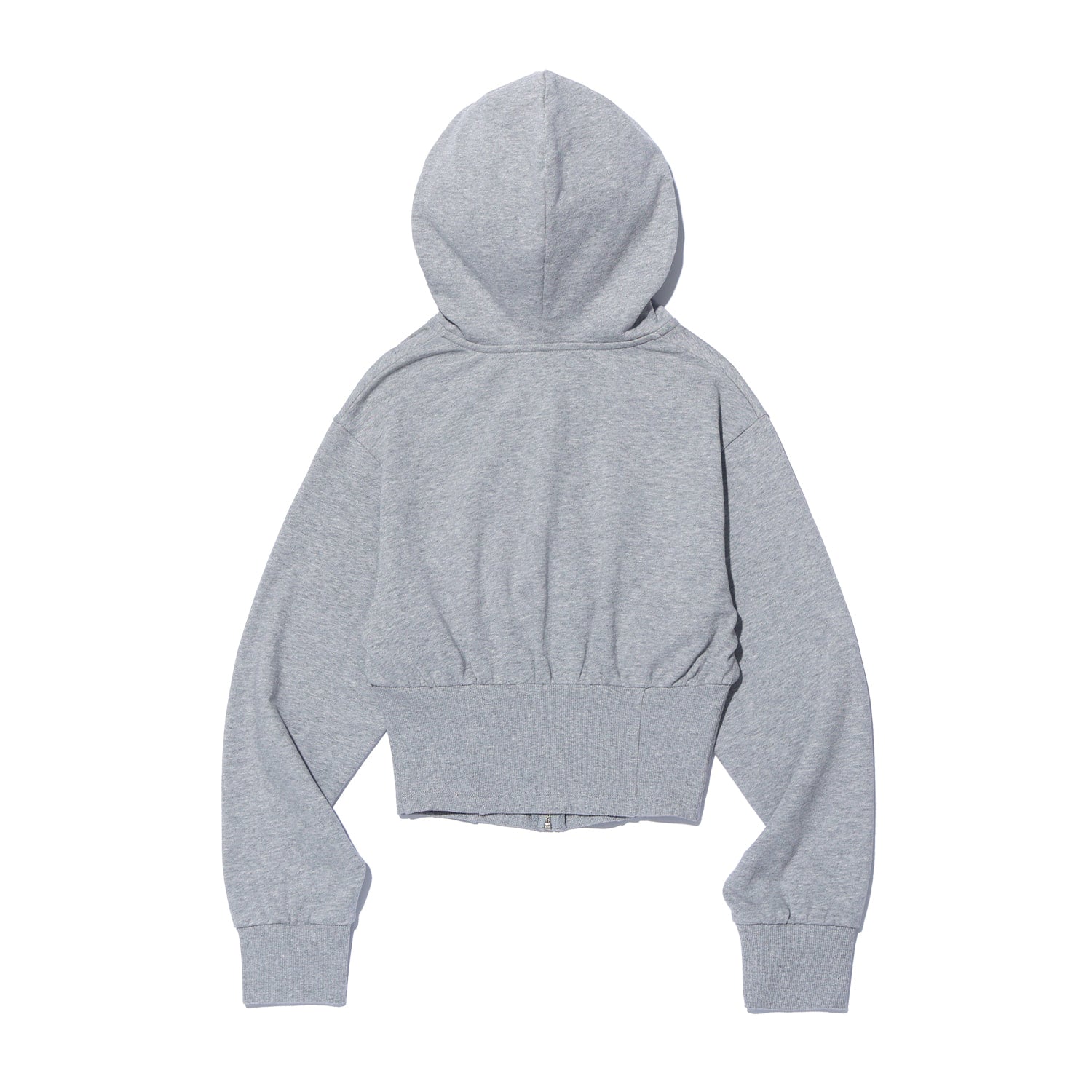 Corset Slim Hood Zip-up (Gray)