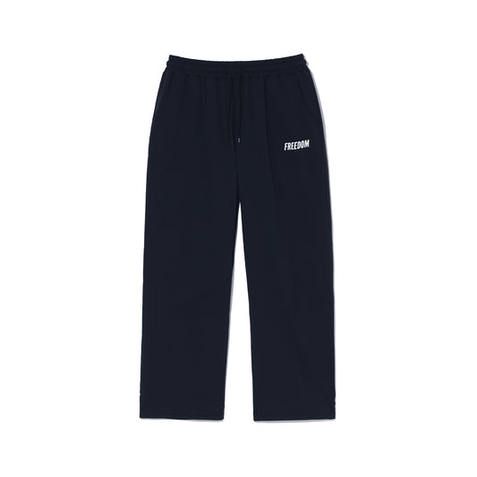 Essential Elastic Waist Wide Pants (Black)