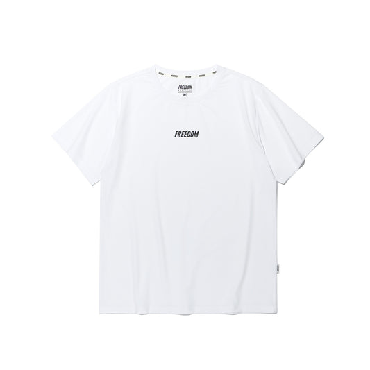 Square Mesh Muscle Fit T-shirt (White)
