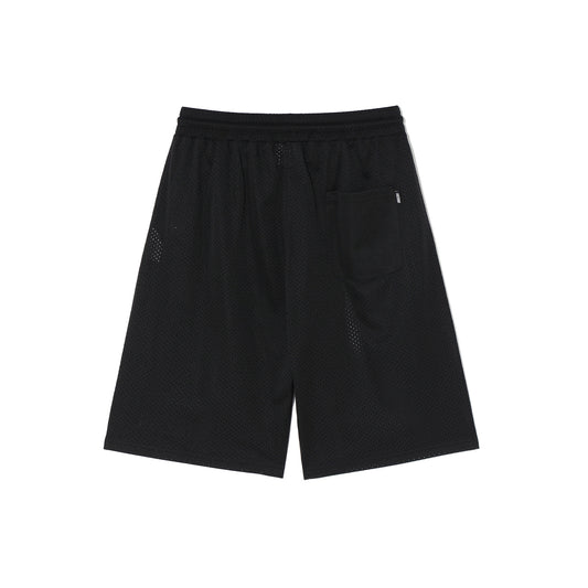 Basic Mesh Bermuda Shorts (Black)