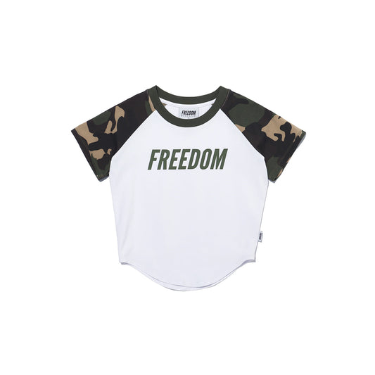 Women's Logo Raglan T-shirt (White Camo)