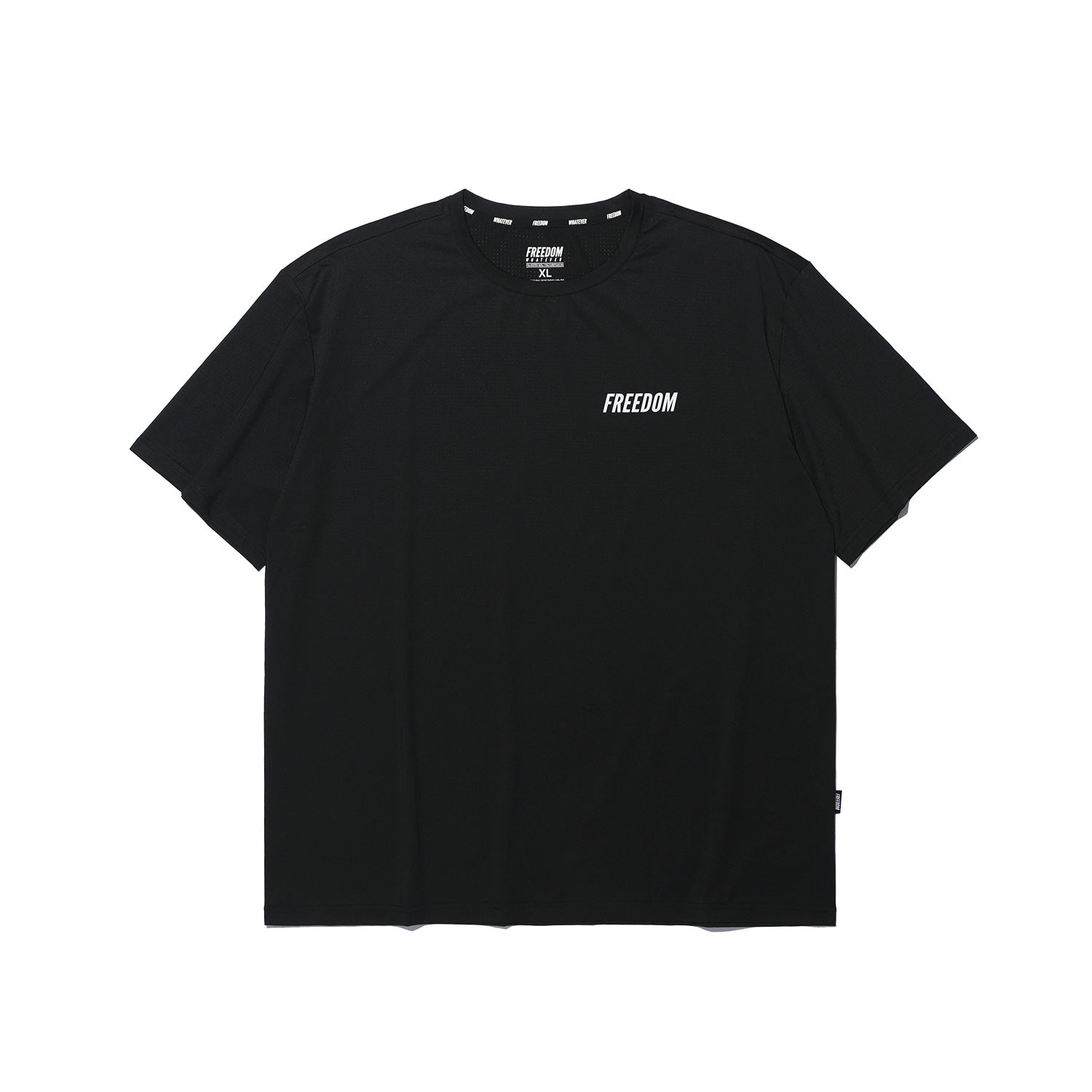 Square Mesh Semi-Overfit T-shirt (Black)