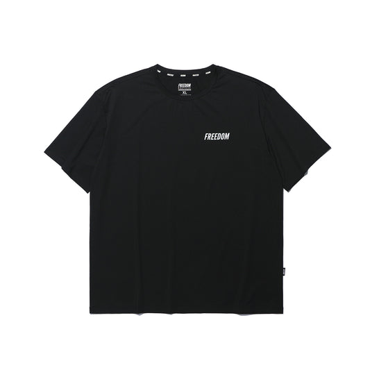 Square Mesh Semi-Overfit T-shirt (Black)