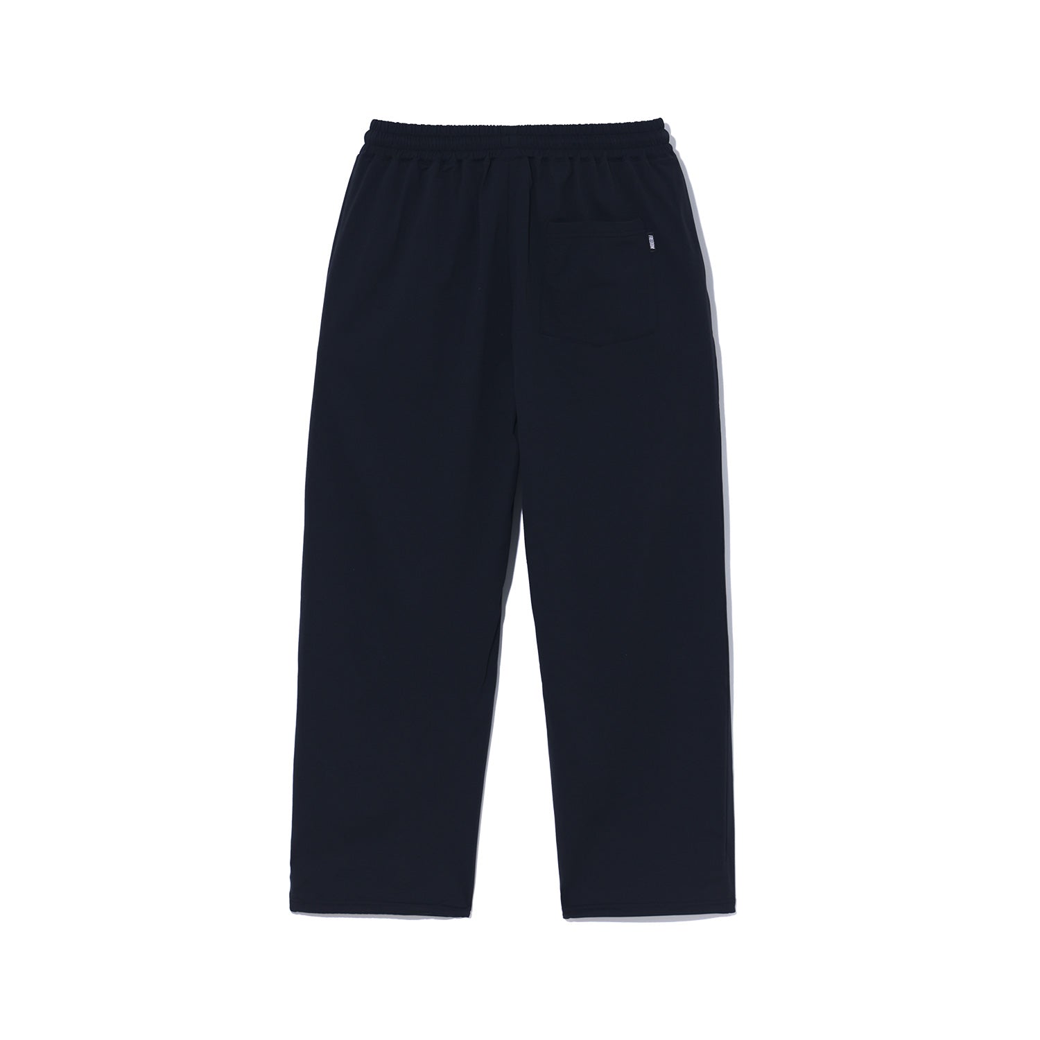 Essential Elastic Waist Wide Pants (Black)