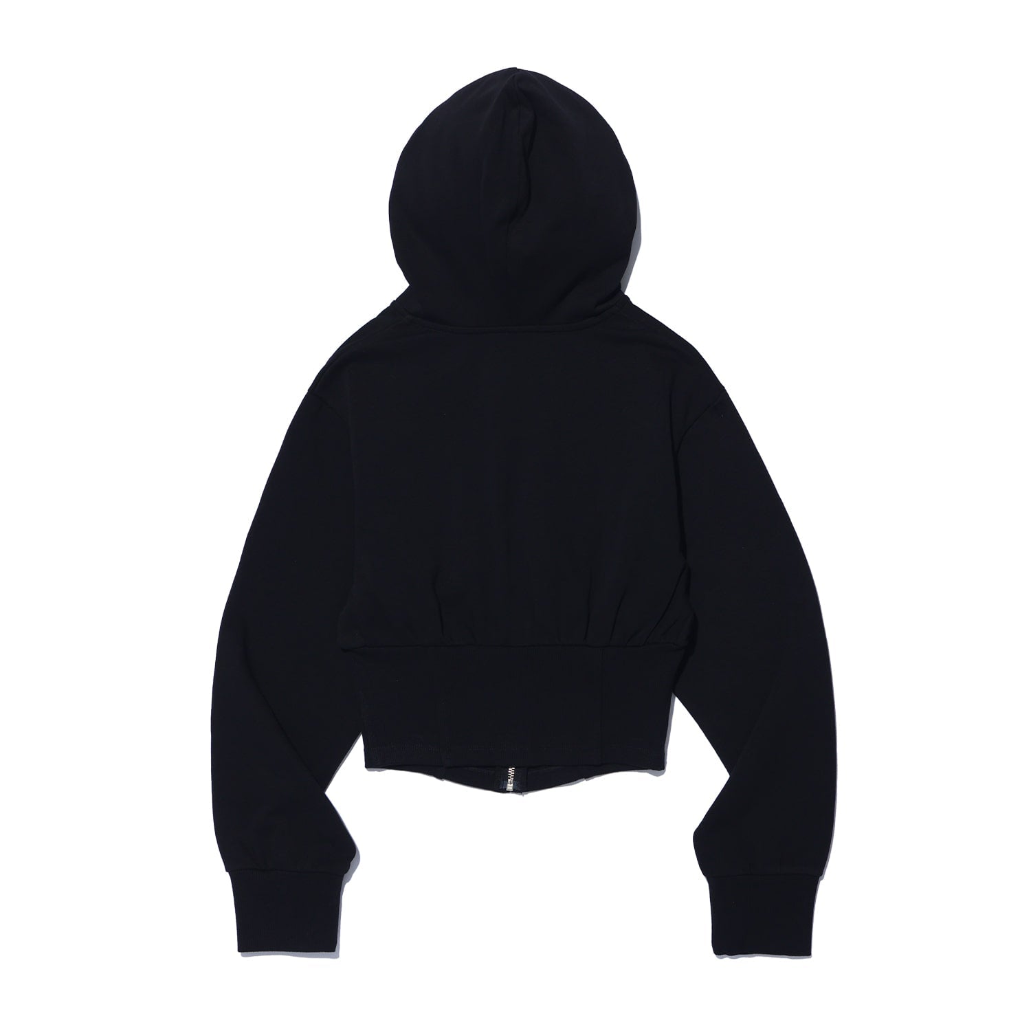 Corset Slim Hoodie Zip-up (Black)