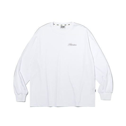 Sideline Mesh Long Sleeve (White)
