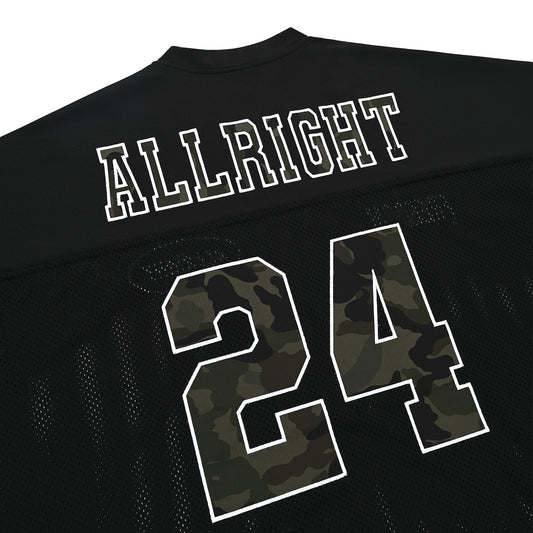 ALLRIGHT Mesh Rugby Jersey (Black) detail