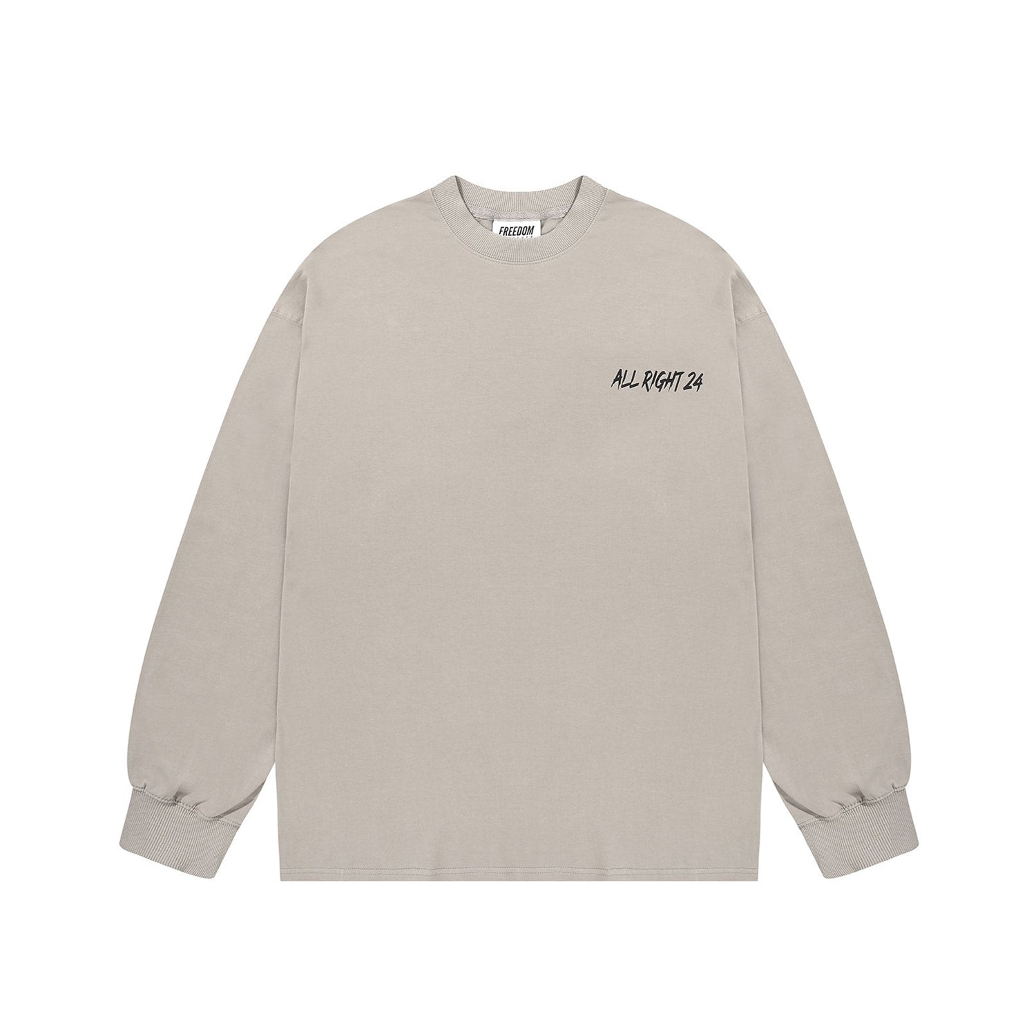 ALLRIGHT Back Print Long Sleeve (Grey)