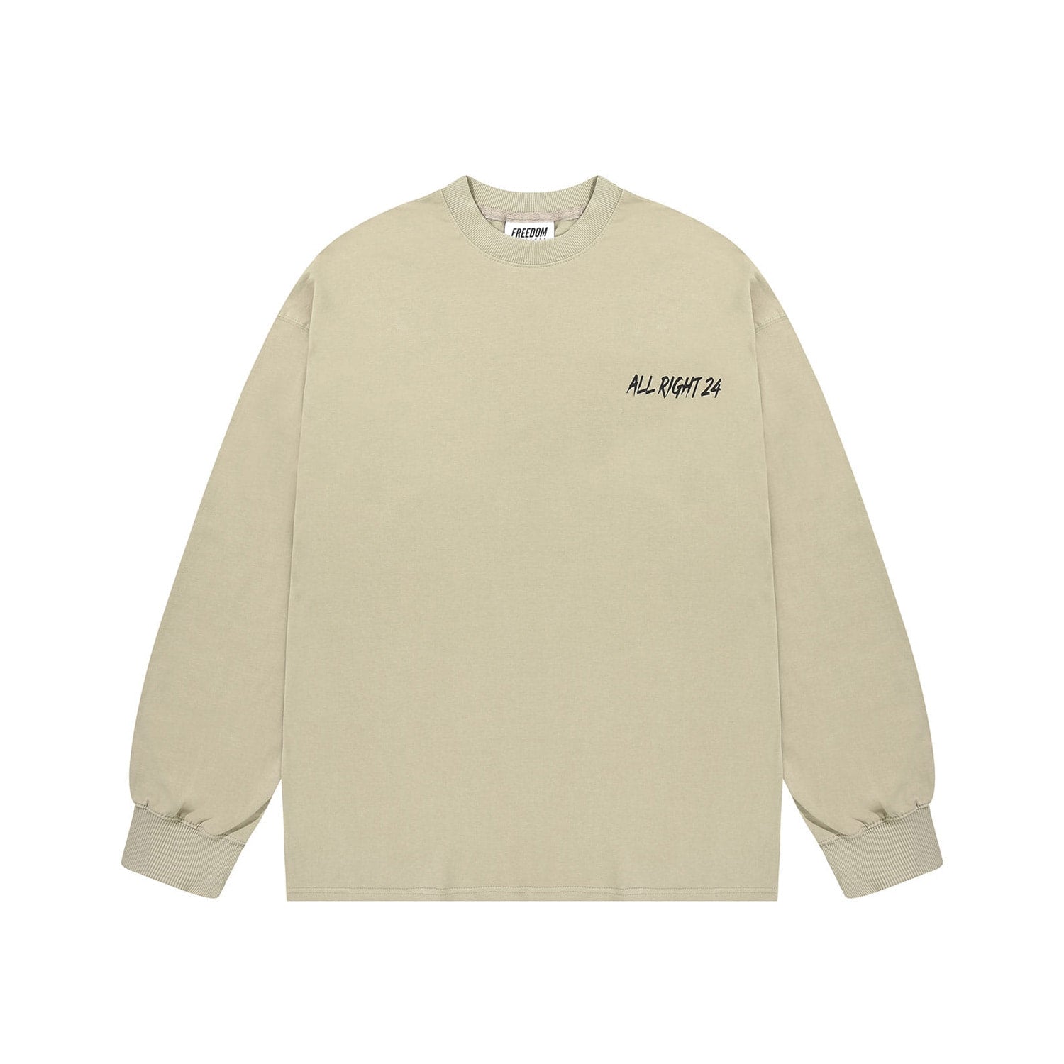 ALLRIGHT Back Printing Long Sleeve (Beige)