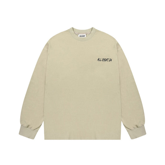 ALLRIGHT Back Printing Long Sleeve (Beige)