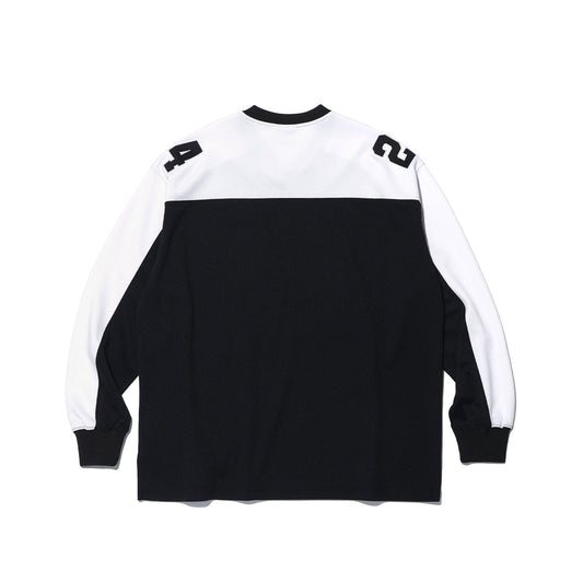 ALLRIGHT Long Sleeve Rugby Jersey (Black/White)